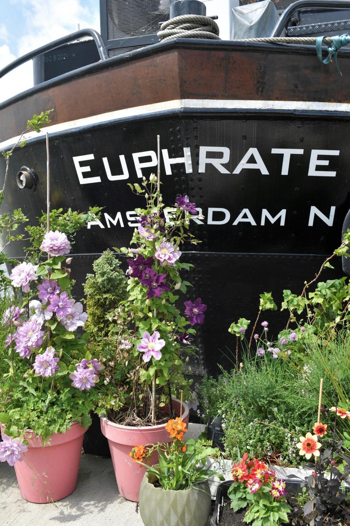 Wheelhouse Euphrate Houseboat Bed and Breakfast Diemerbrug Εξωτερικό φωτογραφία